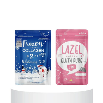 Frozen Collagen X Lazel Gluta Pure Bundle (2 Packets)