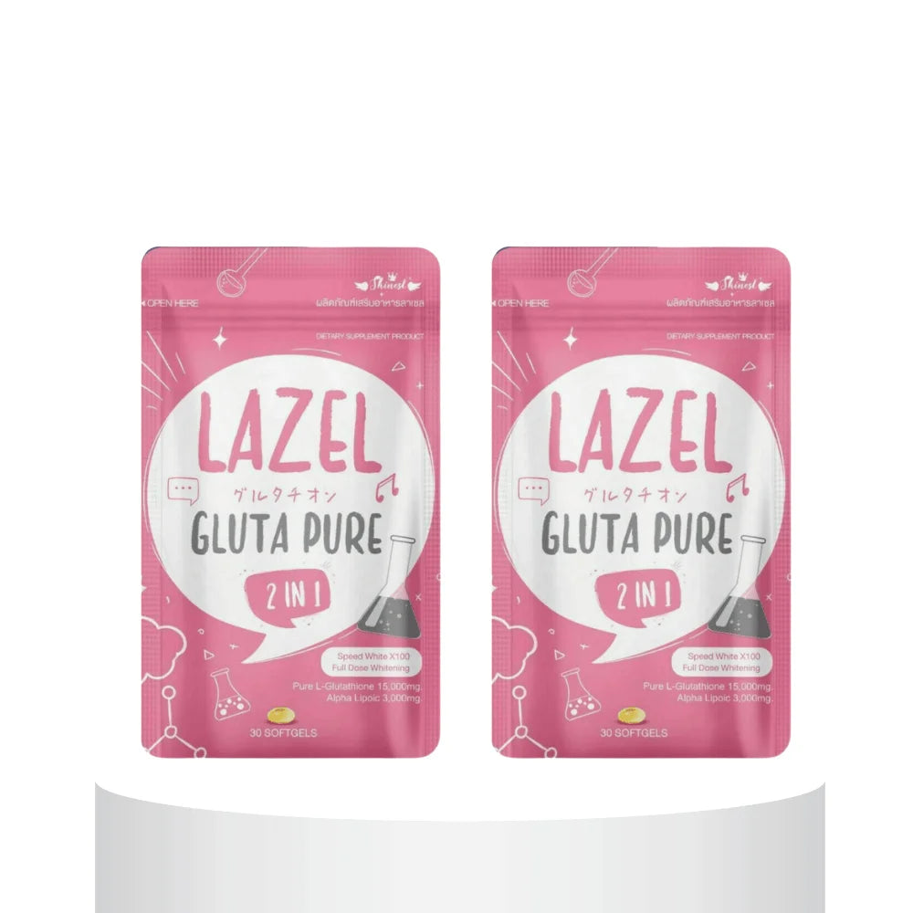 Lazel Gluta Bundle (2 Packets) - Pure Whitening Softgels | Glutathione