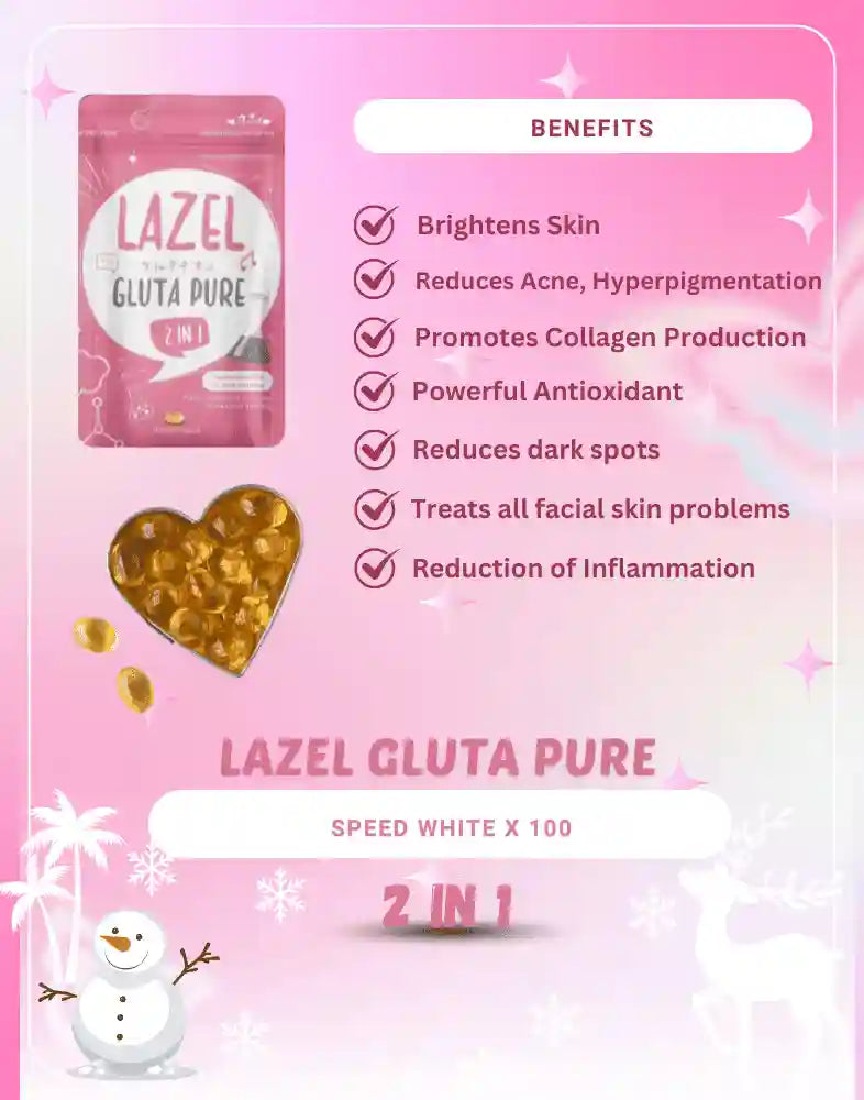 Lazel Gluta Pure Whitening Softgels | Glutathione